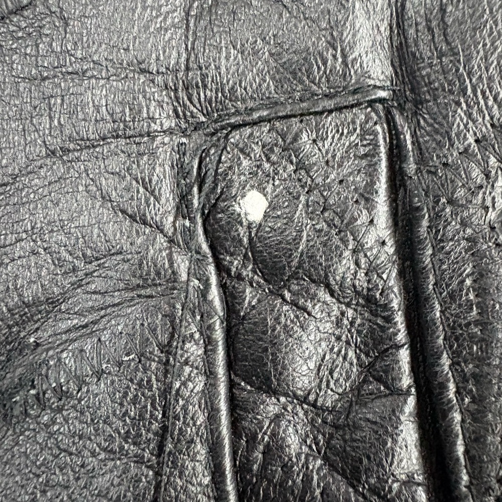 Women's Black Leather Jacket - Picture 9 of 9